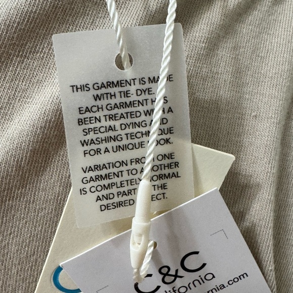 C&C California NWT❤️Tie Dye Jersey Dress - Sand - Picture 7 of 7